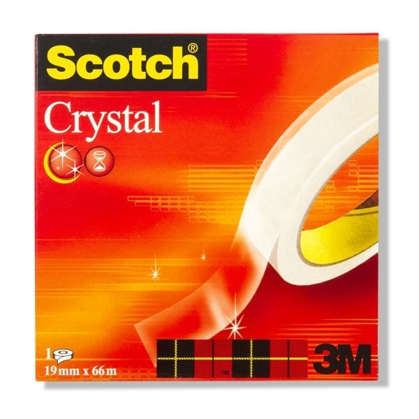 3M Tejp 19mm x 66m | 3M Scotch Crystal Clear 6001966 201264 - 1