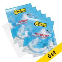 A4 123ink fotopapper etiketter | självhäftande vattentäta | semi-transparent | 60 ark  300342