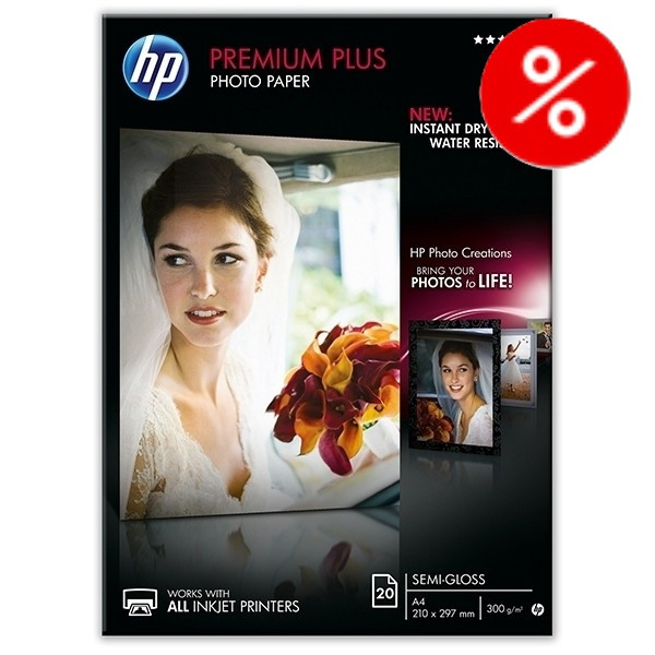 A4 300g HP CR673A fotopapper | Premium Plus Satin | 20 ark⭐ 238609 - 1