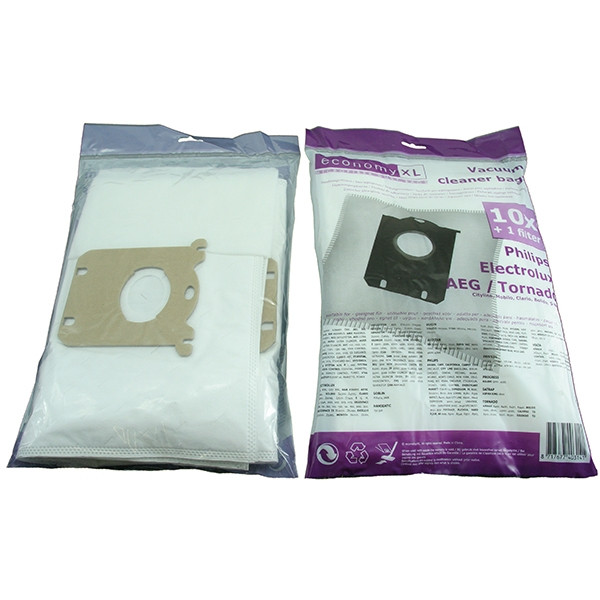 AEG-Electrolux S-bag | dammsugarpåsar | 10 påsar + 1 filter (varumärket 123ink)  SAE01003 - 1