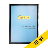 Affischram A3 | 123ink | självhäftande | svart | 10st  302751