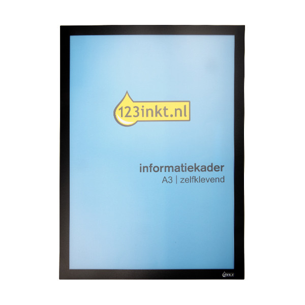 Affischram A3 självhäftande | 123ink | svart  301632 - 1