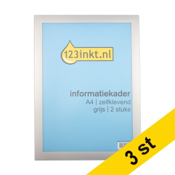 Affischram A4 | 123ink | grå | 2st x3  301276 - 1
