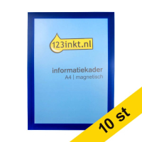Affischram A4 | 123ink | magnetisk | blå | 10st  302743