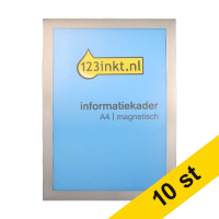 Affischram A4 | 123ink | magnetisk | silver | 10st  302744