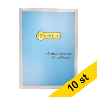 Affischram A4 | 123ink | självhäftande | svart | 10st  302750
