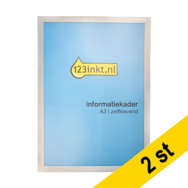 Affischram A4 | 123ink | självhäftande | svart | 2st 487323C 301738 - 1