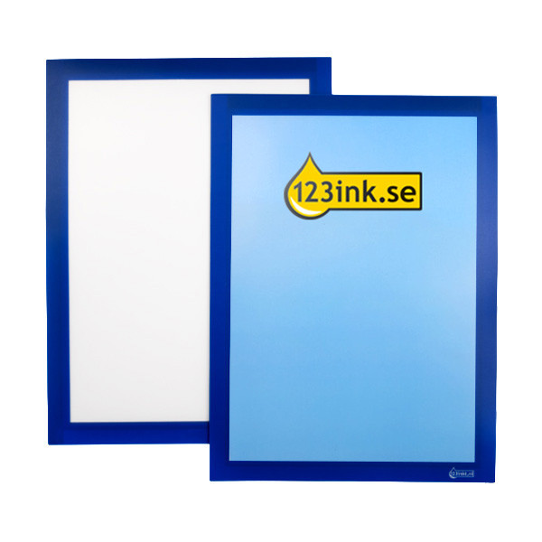 Affischram A4 självhäftande | 123ink | blå | 2st ⭐ 301636 - 2