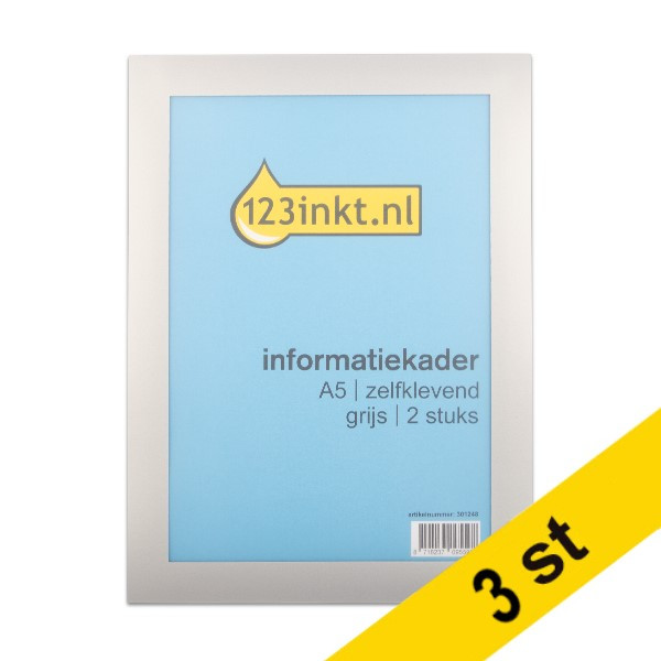 Affischram A5 | 123ink | grå | 2st x3  301278 - 1