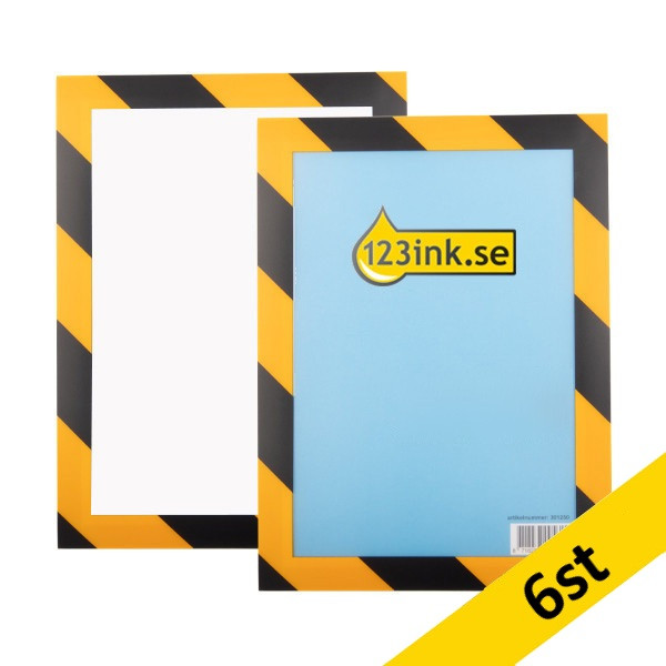 Affischram A5 | 123ink | svart/gul | 6st 301280 - 1