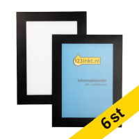 Affischram A6 självhäftande | 123ink | svart | 6st 301729
