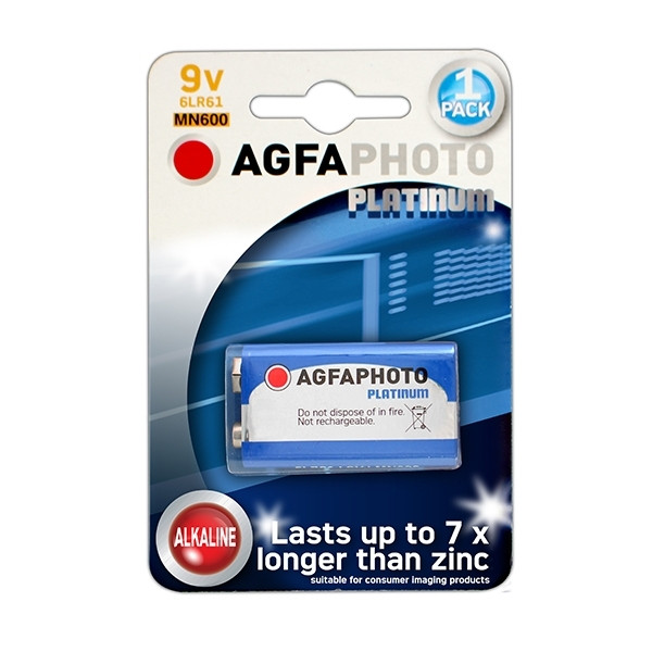 Agfaphoto 6LR61 E-block 9V batteri $$ 110-802596 290008 - 1
