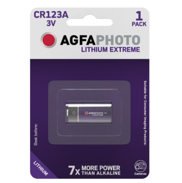 Agfaphoto CR123A Lithium batteri 290014 - 1