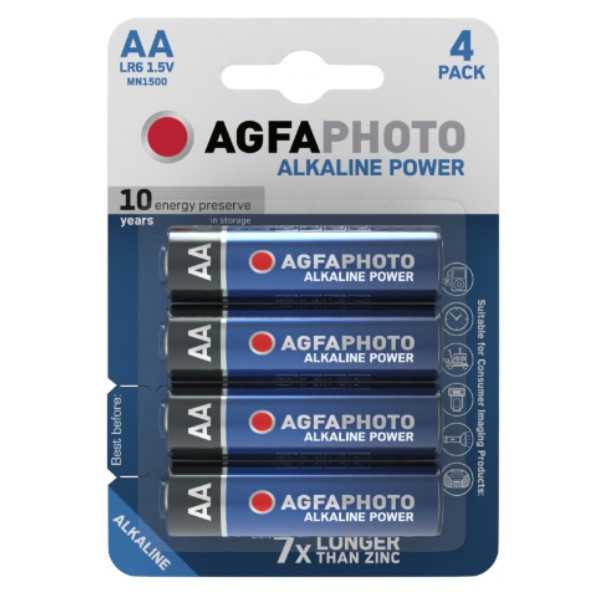 Agfaphoto Mignon AA batteri 4st 290004 - 1