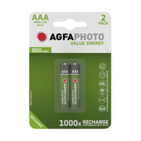 Agfaphoto uppladdningsbara AAA batterier 2-pack 131-802824 290022