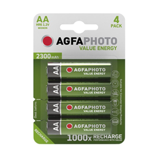 Agfaphoto uppladdningsbara Mignon AA batteri 4st 290028 - 1