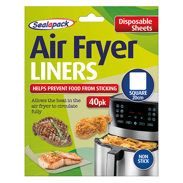Airfryer liner 20cm fyrkantig (engångsartikel) | Sealapack 40st SSE00033 - 1