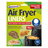 Airfryer liner 20cm rund (engångsartikel) | Sealapack 40st SSE00034