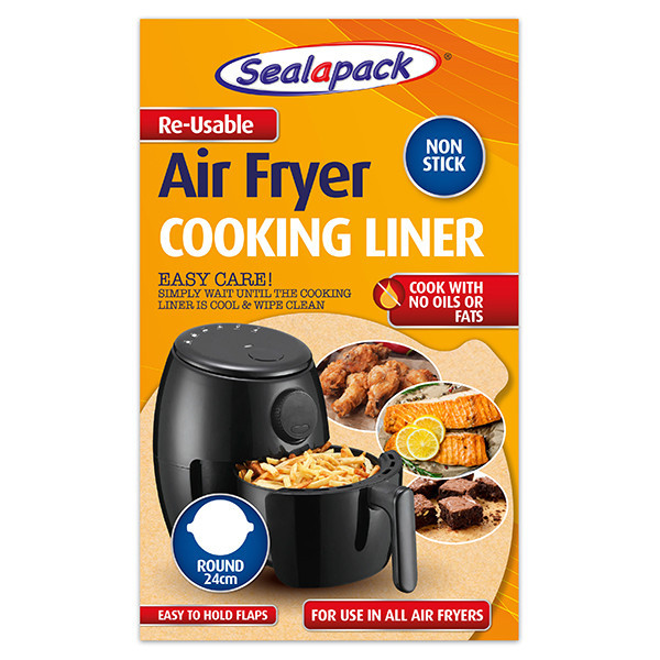 Airfryer liner 24cm rund (återanvändbar) | Sealapack 40st SSE00032 - 1