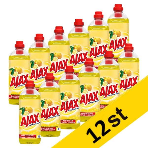 Allrengöringsmedel 1L | Ajax Lemon | 12st⭐ SAJ00045 - 1