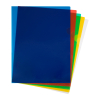 Aktmapp A4 | 123ink transparent blandade färger | L-öppning | 10st​​​​​​​​​​​​​​