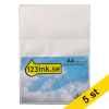 Aktmapp A4 105my | 123ink transparent | L-öppning | 500st⭐