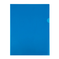Aktmapp A4 120my | 123ink | transparent blå | 100st​​​​​​​​​​​​​​ $$ 54837C 390552