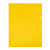 Aktmapp A4 120my | 123ink | transparent gul | 100st⭐ 54842C 390550