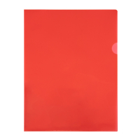 Aktmapp A4 120my | 123ink | transparent röd | 100st​​​​​​​⭐ 54834C 390551