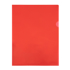Aktmapp A4 120my | 123ink | transparent röd | 100st​​​​​​​⭐