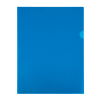 Aktmapp A4 120my | 123ink transparent blå | L-öppning | 100st​​​​​​​​​​​​​​⭐