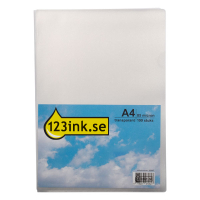 Aktmapp A4 85my | 123ink transparent | L-öppning | 100st 300447