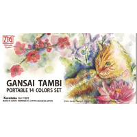 Akvarellfärger | ZIG Gansai Tambi Portable | 14st färger MC30-1 360430