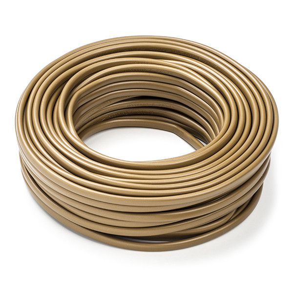 Anslutningskabel | platt | 2x0,75mm² | guld | 20m K180002018 - 1