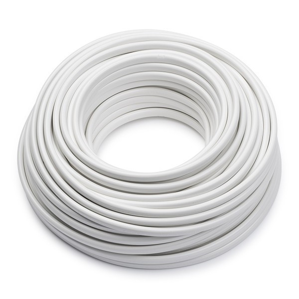 Anslutningskabel | platt | 2x0,75mm² | vit | 20m K180002014 - 1