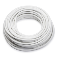 Anslutningskabel | vinyl | 2x0,75mm² | vit | 20m K180002010