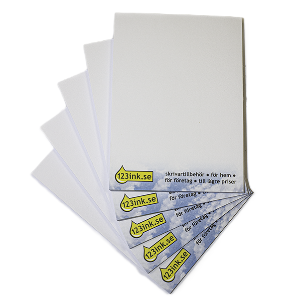 Anteckningsblock A6 olinjerat 180 ark | 123ink 5st 301140 - 1