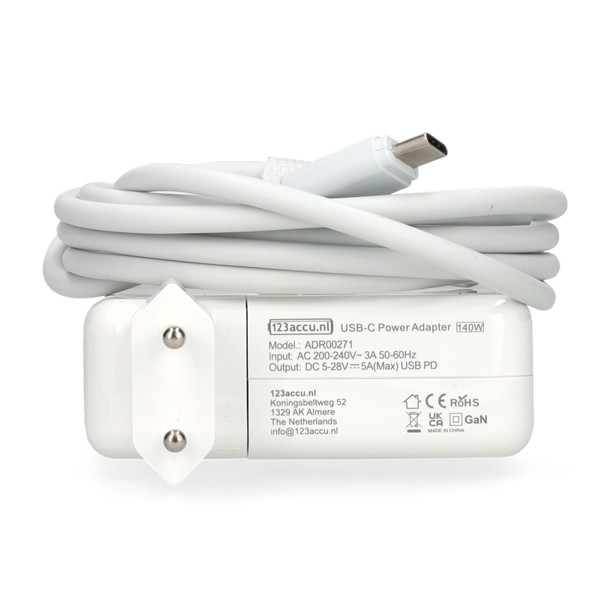 Apple MacBook USB-C adapter | 140W (varumärket 123ink) ADR00271 - 2