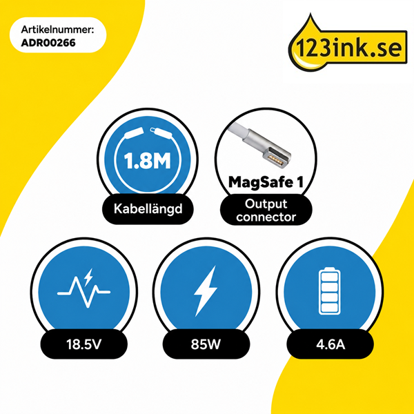 Apple MagSafe 1 Power Adapter | 85W (varumärket 123ink) ADR00266 - 3