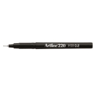 Artline 220 Fineliner Superfine 0,2mm svart 0642203 238364