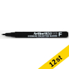 Artline 853 Märkpenna OH F Perm 0.5mm svart (12st)  360773