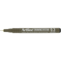 Artline Fineliner 0.3mm | Artline Drawing System | svart EK-233BLACK 360055