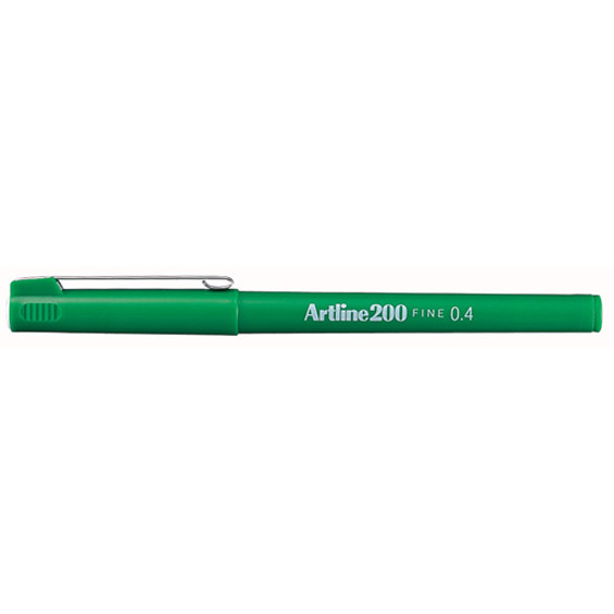 Artline Fineliner 0.4mm | Artline 200 Fine | grön 0643204 238523 - 1