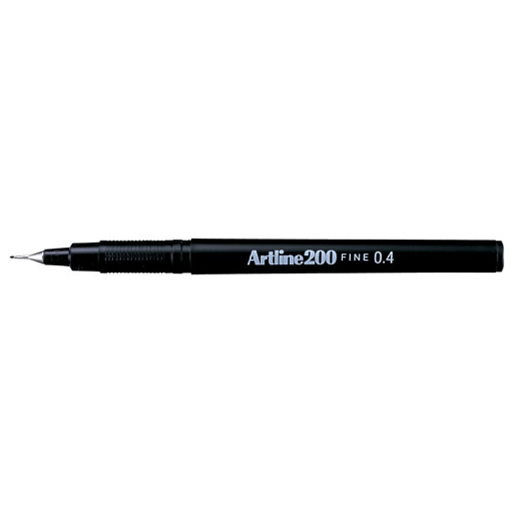 Artline Fineliner 0.4mm | Artline 200 Fine | svart 0643203 238363 - 1