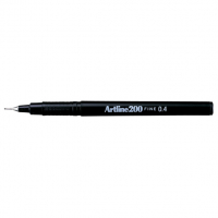 Artline Fineliner 0.4mm | Artline 200 Fine | svart 0643203 238363