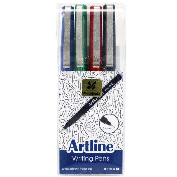 Fineliner 0.4mm | Artline 200 Fine 0.4 | färg sorterad 4st 501220 - 1