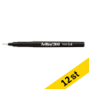 Fineliner 0.4mm | Artline 200 Fine 0.4 | svart 12st 360511 - 1