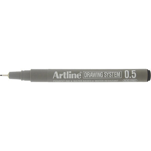 Artline Fineliner 0.5mm | Artline Drawing System | svart EK-235BLACK 360089 - 1