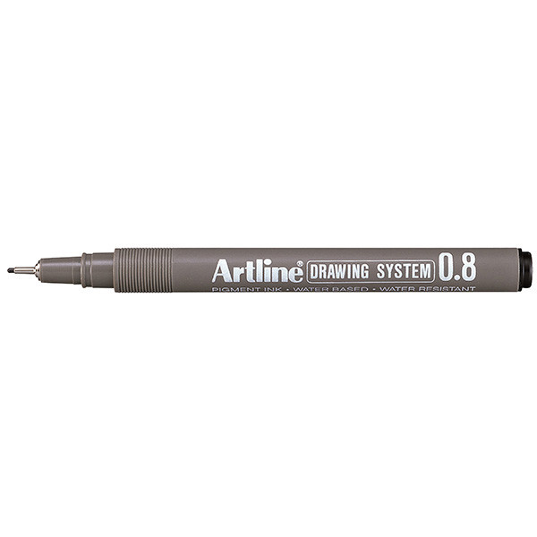 Artline Fineliner 0.8mm | Artline Drawing System | svart EK-238BLACK 360057 - 1