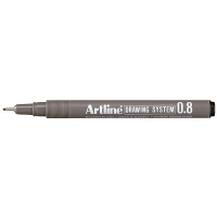 Artline Fineliner 0.8mm | Artline Drawing System | svart EK-238BLACK 360057